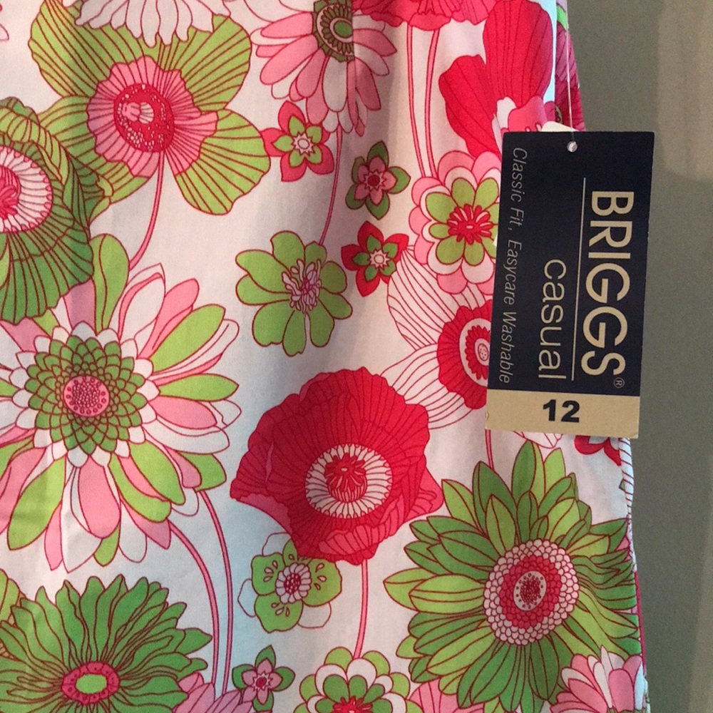 Briggs NWT Floral Skirt Size 12 - Picture 2 of 9
